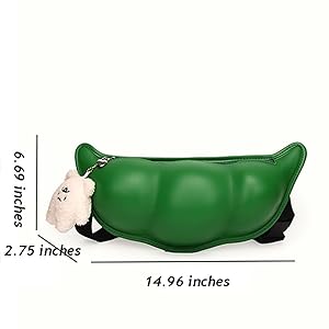 Amazon.com: Funny 3D Pea Pod Crossbody Bag, Women's Creative